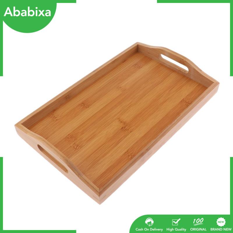 [Ababixa] Khay Phục Vụ Thức Ăn Bằng Gỗ Nhiều Kích Cỡ Phong Cách Vintage Cho Nhà Bếp