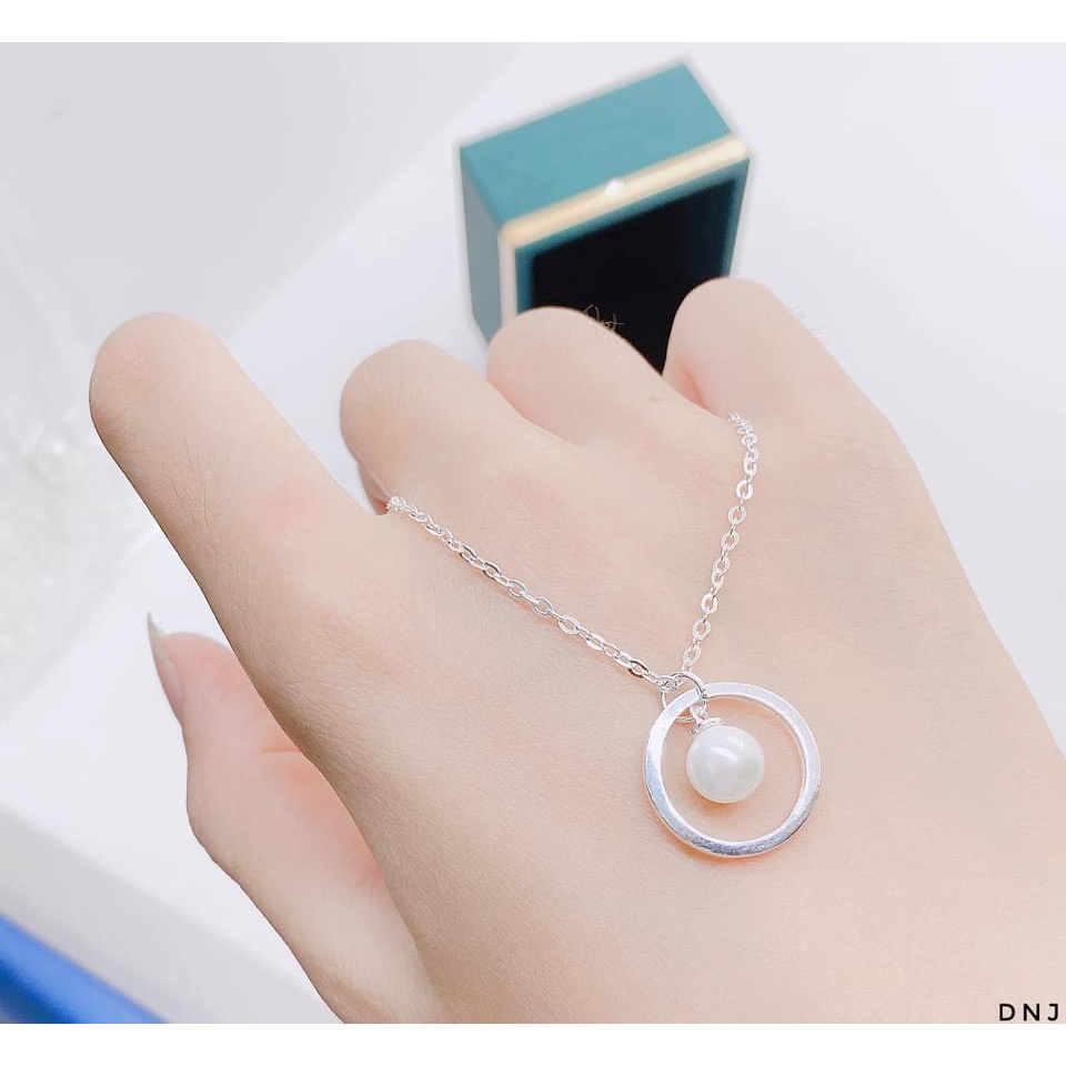 Dây chuyền nữ bạc thật mặt liền nhỏ xinh xắn LINH MIU SILVER