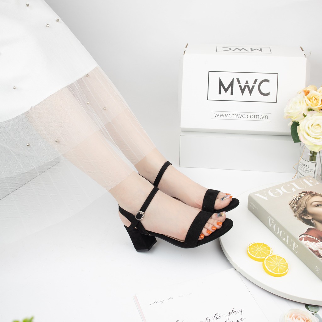 Giày cao gót nữ quai ngang đế vuông MWC NUCG-3965 | WebRaoVat - webraovat.net.vn