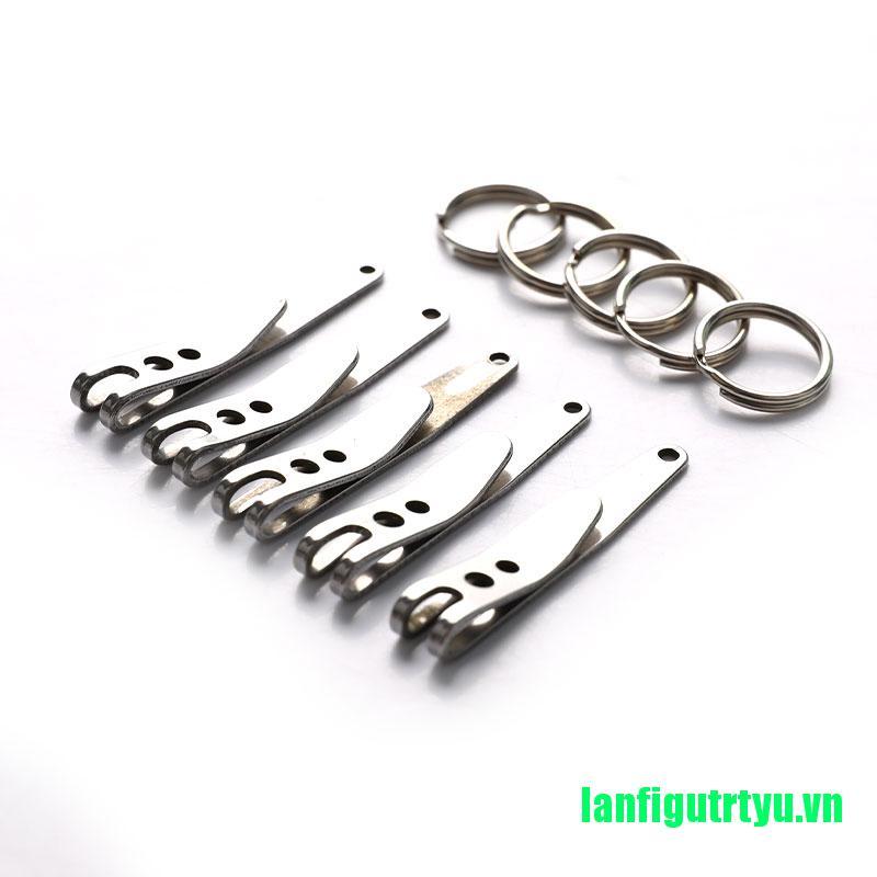 <trtyu>5Pcs Outdoor Quicklink Tool EDC Bag Suspension Clip with Key Ring Carabiner