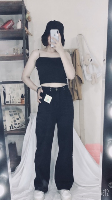 Quần bò móc khuy ống rộng👉kéo sang xem video ảnh thật | BigBuy360 - bigbuy360.vn