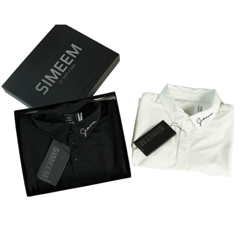Áo thun Polo nam cổ sơmi, thêu cổ vải Pro Pique siêu thoáng mát, co giãn 2 màu SIMEEM | BigBuy360 - bigbuy360.vn