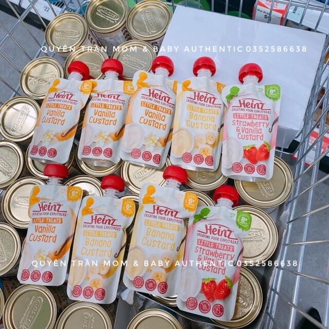 [ Đủ bill, Hàng đi Air 100% ] Váng sữa Heinz Úc cho bé từ 6 tháng, date 12/2021