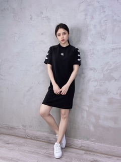 Váy Adidas đen logo tay[full tag code]