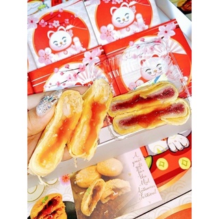 BÁNH 3Q HỘP 2 VỊ PHÔ MAI - MÔN ( kèm túi xách quà tặng trung thu )