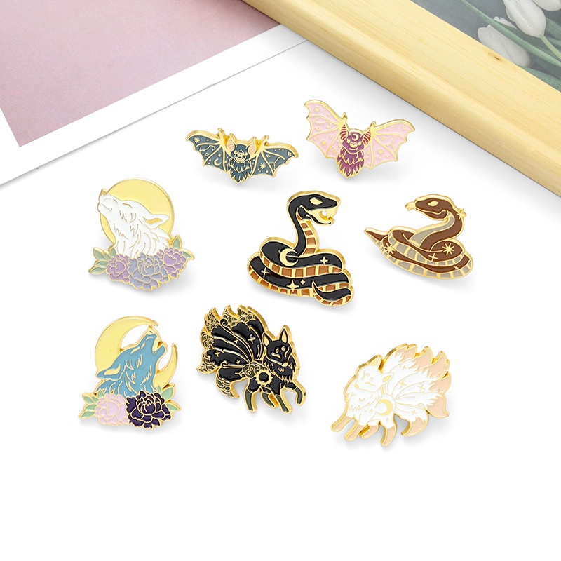 Ghim Cài Áo Hình Động Vật Hoạt Hình Dễ Thương