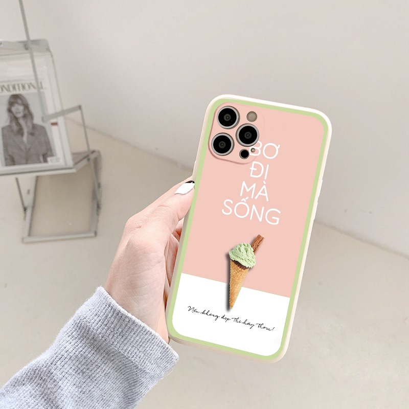 Ốp lưng Iphone ốp trái kem bơ đi mà sống từ iphone 13promax 11 promax 12 pro max 6 6plus 7 plus 8 x xr xsmax