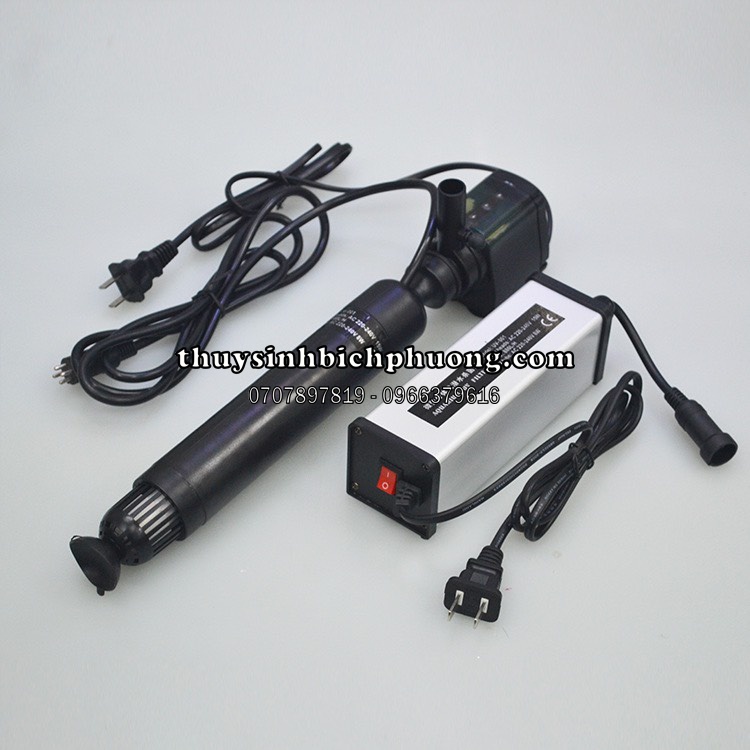 ĐÈN UV DIỆT KHUẨN VÀ RÊU HẠI SOBO KẾT HỢP BƠM THỔI TẠO KHÍ OXY CHO HỒ CÁ THỦY SINH