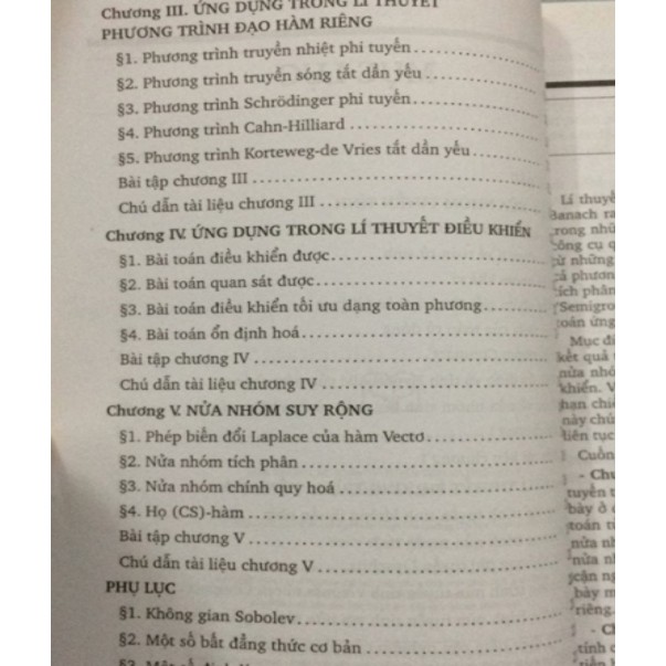 Sách - Nữa nhóm các toán tử tuyến tính và ứng dụng