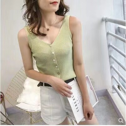 Áo nữ không tay kiểu Cardigan thời trang quyến rũ | BigBuy360 - bigbuy360.vn
