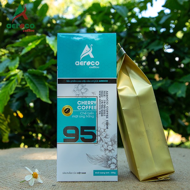 Hộp 250g Cà phê Đặc sản_Specialty Coffee 95 AEROCO nguyên chất 100% rang mộc, hậu vị ngọt thơm, chế biến CF mật ong tr