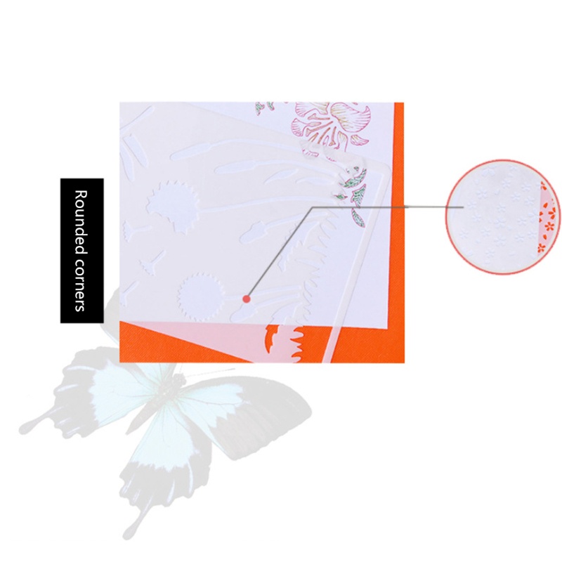 Bộ 12 Khuôn Vẽ Graffiti Trang Trí Tường / Nội Thất Canva