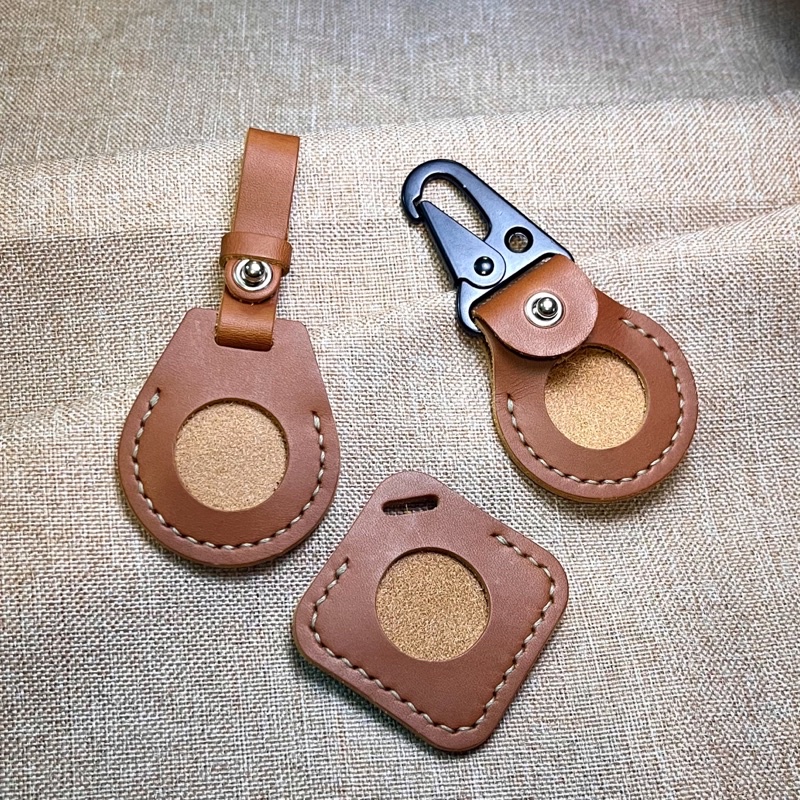 Bao da thật móc khoá Airtag case