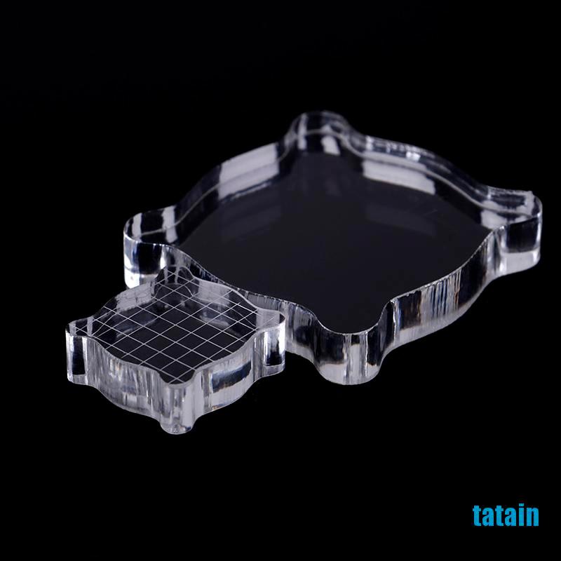 Khối Nhựa Acrylic Trong Suốt 2 Kích Cỡ Dùng Trang Trí Sổ Tay Diy