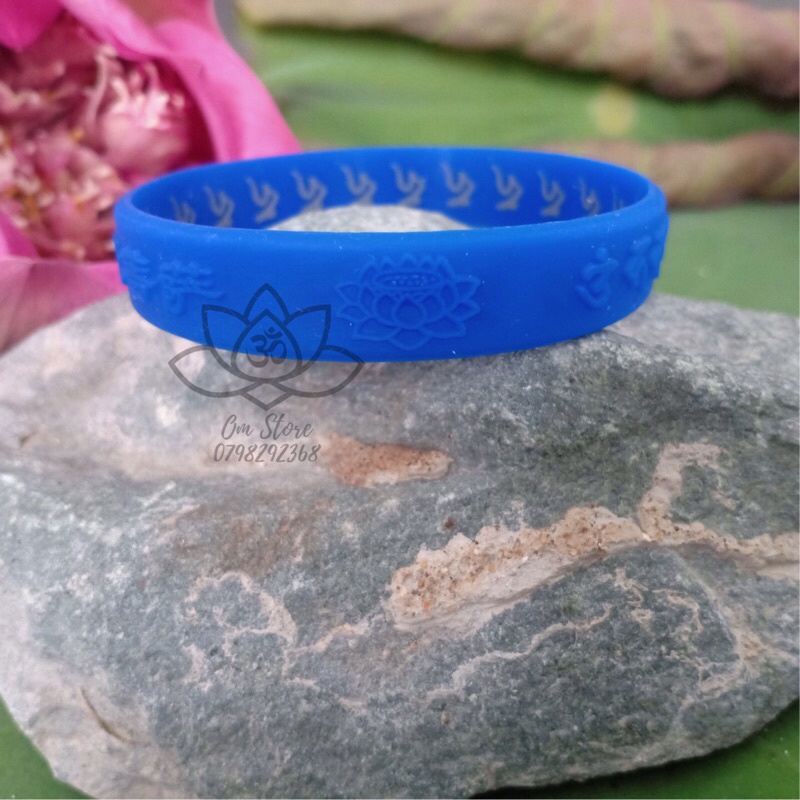 Vòng tay silicon khắc chú ngài Địa Tạng Vương Bồ Tát