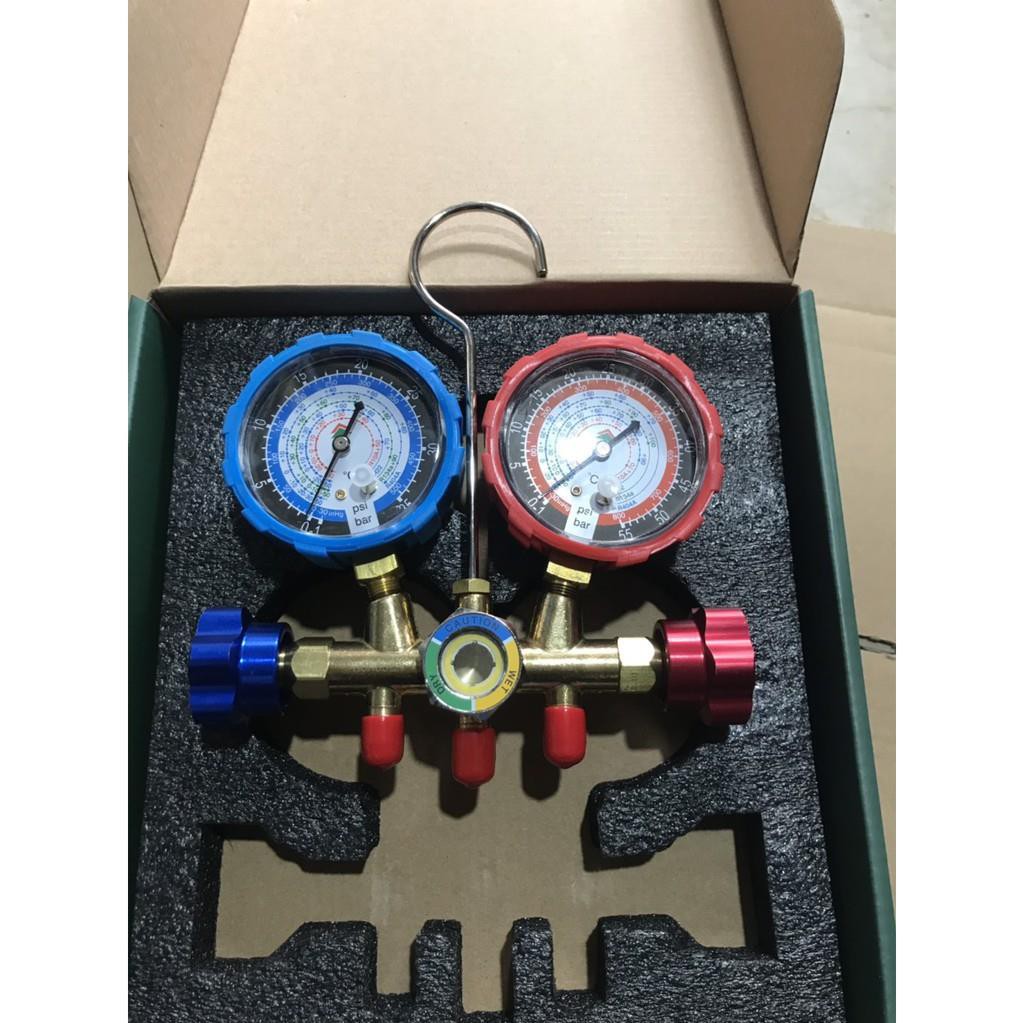 Bộ đồng hồ đo gas đôi hãng Hongsen kèm dây HS-536C HS-536G-410A (chọn đúng loại khi đặt hàng)