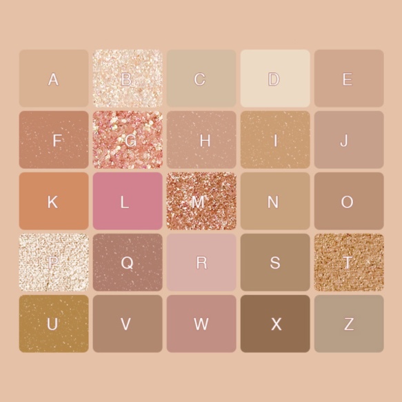 Bảng Phấn Mắt 25 Màu Ánh Ngọc Trai Mềm Mịn Tông Màu Cam Nâu