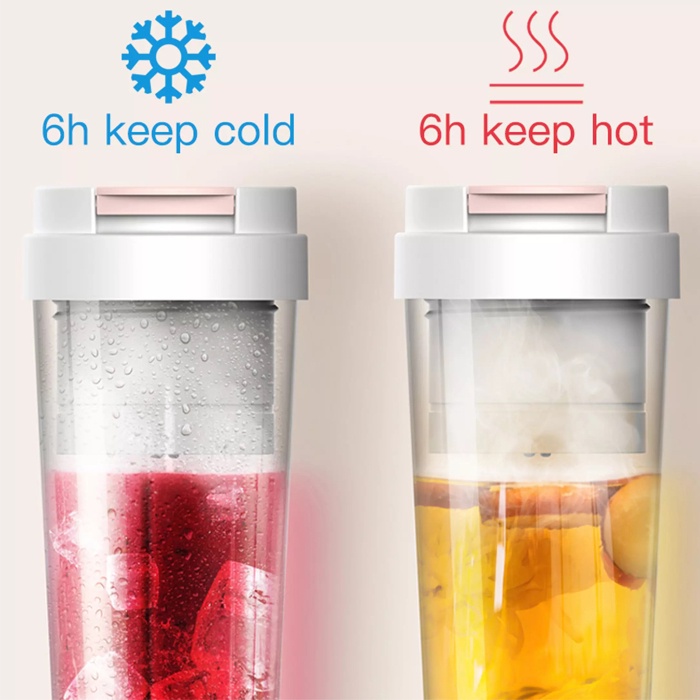 Máy xay sinh tố cầm tay Deerma NU90 - lõi inox 304 giữ nhiệt nóng/lạnh - dung tích 300ml - pin 1500mAh