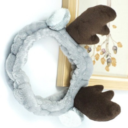 Băng Đô 3D Tuần Lộc - Hươu Nai Dày Mềm Mịn Cao Cấp ( Màu XÁM)