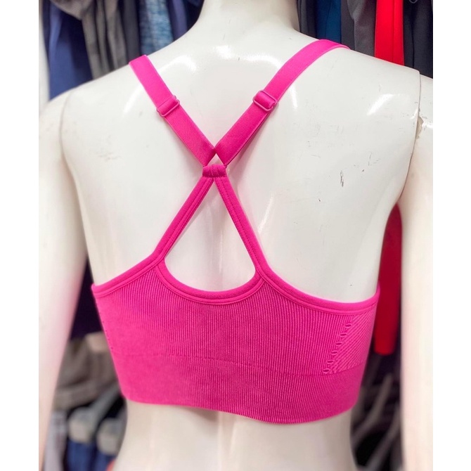 Áo Bra Tập Gym Yoga Nữ Danskin Chất Dệt Kim Cao Cấp Xuất Xịn Có Dây Tăng Chỉnh
