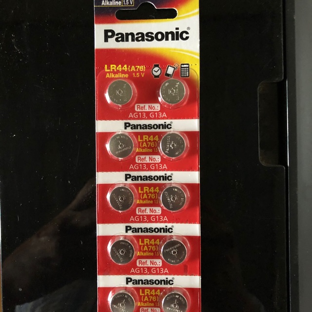 Pin nút LR44 Panasonic (vỉ 10 viên)
