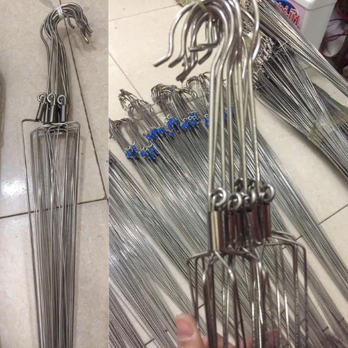 Móc Inox Bẻ Vai Treo Chậu Hoa Lan, Cây Cảnh 90cm - 100% Inox Cao Cấp