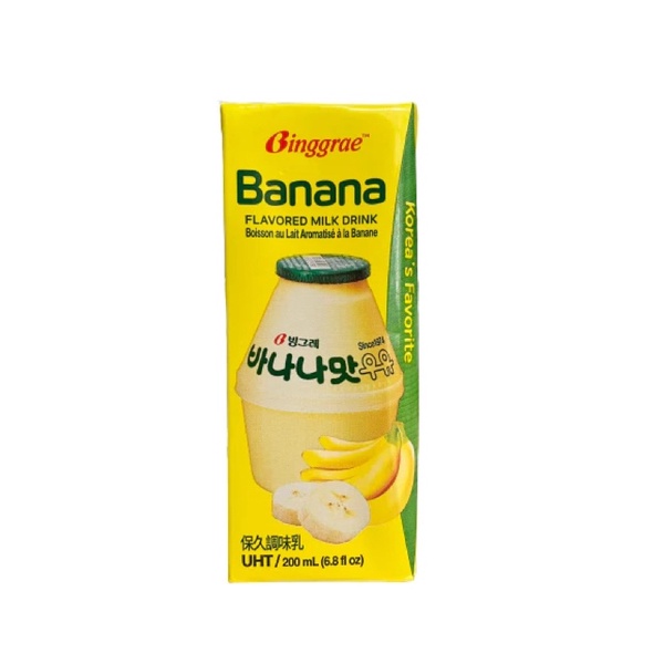 Sữa chuối Binggrae Hàn Quốc 200ml lốc 6 hộp