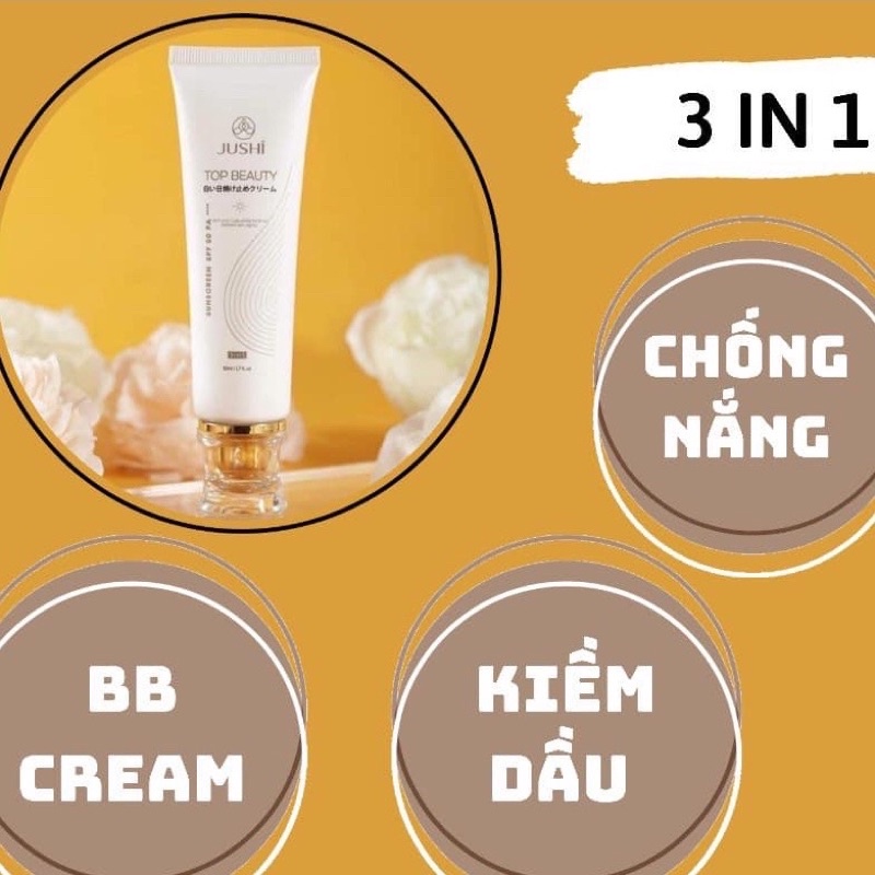 Kem Chống Nắng Top Beauty Jushi Bảo Vệ Làn Da Tối Ưu