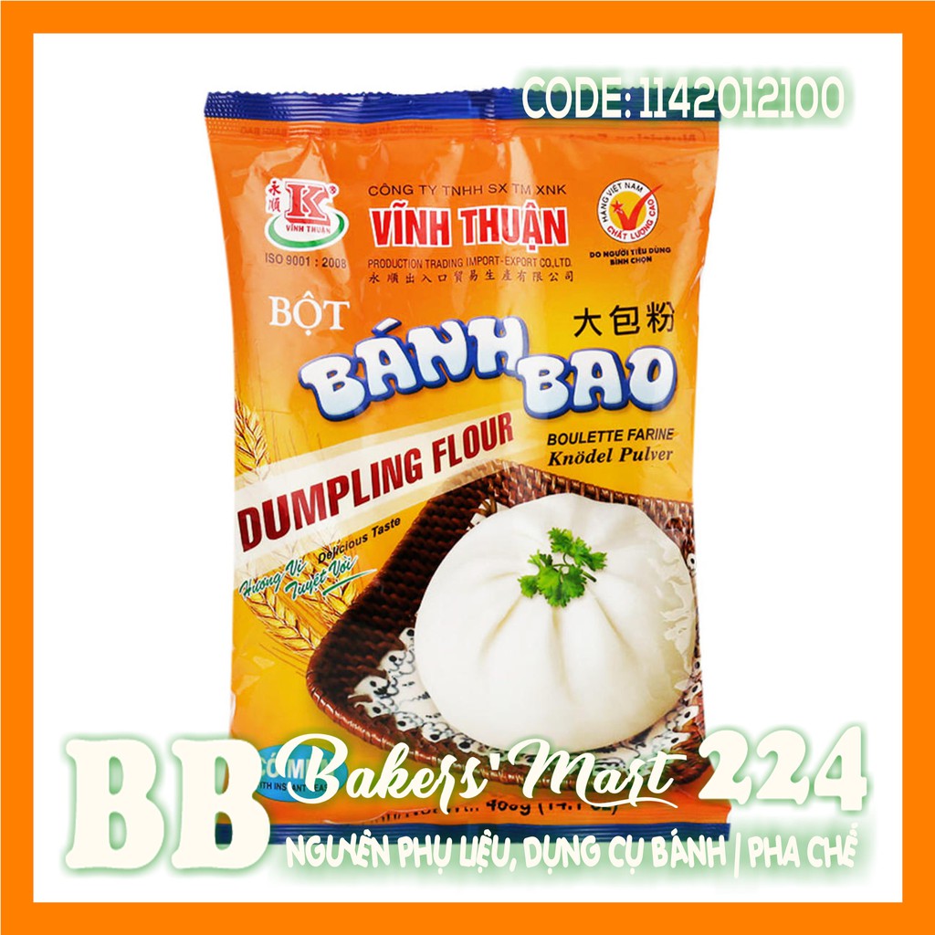 Bột trộn sẵn làm BÁNH BAO hiệu Vĩnh Thuận (CÓ MEN) - Gói 400gr