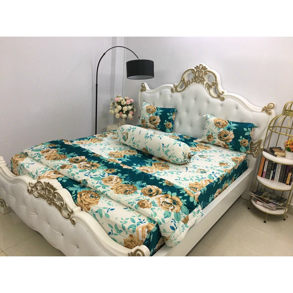 Bộ Ga Giường Thun Lạnh Hàn Quốc HN183- Xưởng Ga Gối Hồng Nhung
