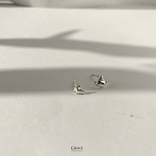 Khuyên tai bạc Grace - Ấm trà (Đôi)