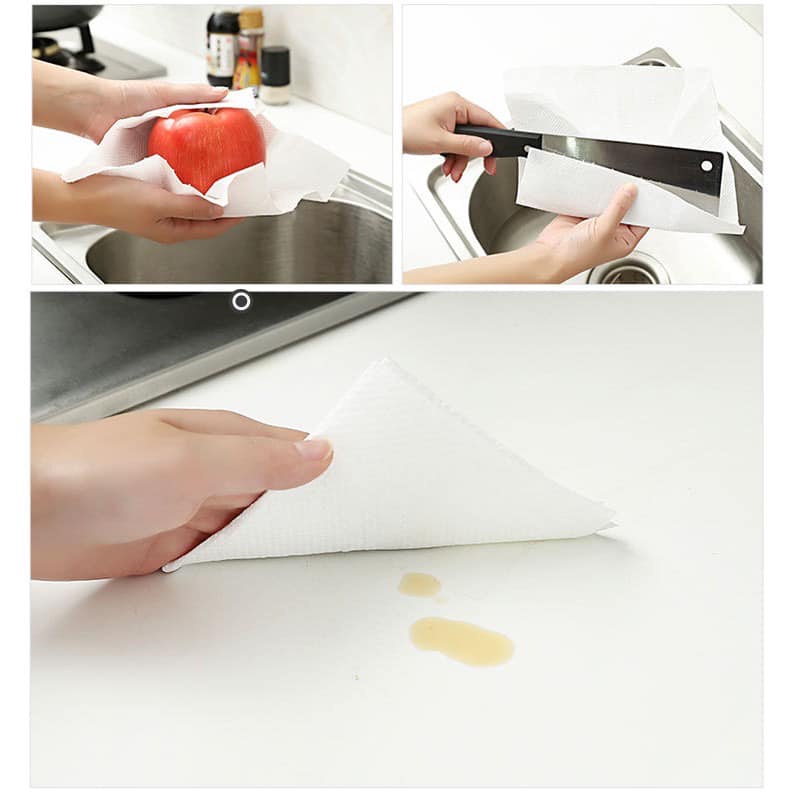 Combo 2 cuộn 100 tờ 22cm khăn giấy bếp PEACH Nhật Bản