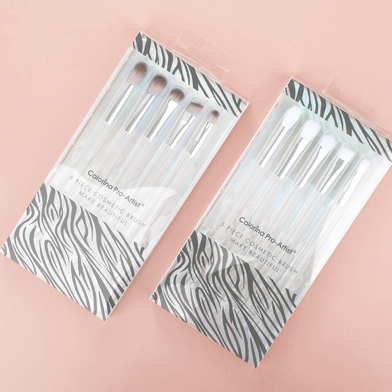 Bộ 5 cọ trang điểm SUAKE tay cầm trong suốt tiện dụng