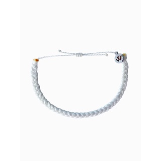 [Whiteline] Vòng Tay Braided Solid White (có size Chân)