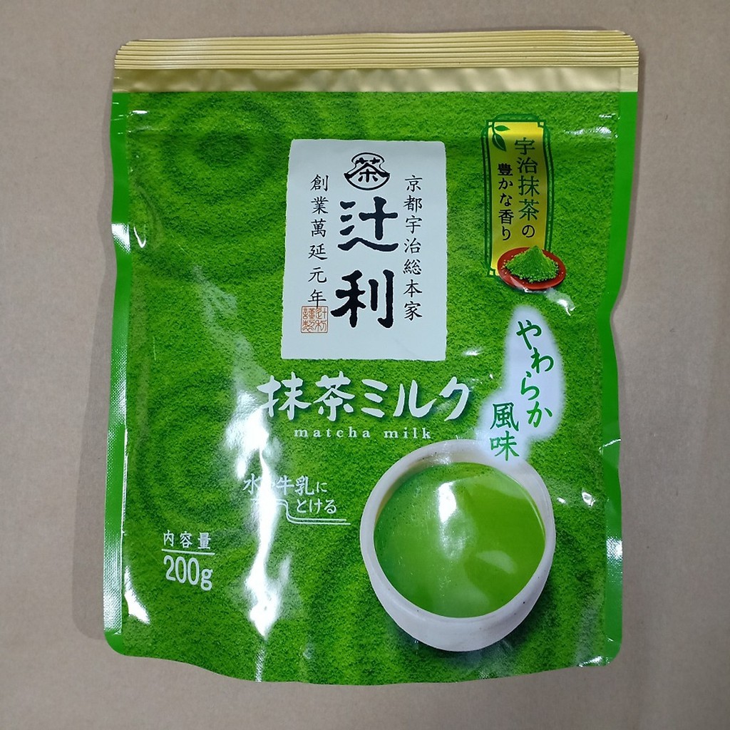 Bột trà xanh Tsujiri Matcha Milk Nhật Bản 200g