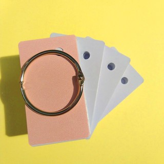 Sĩ 10 xấp flashcard trắng bo góc kiểu mới