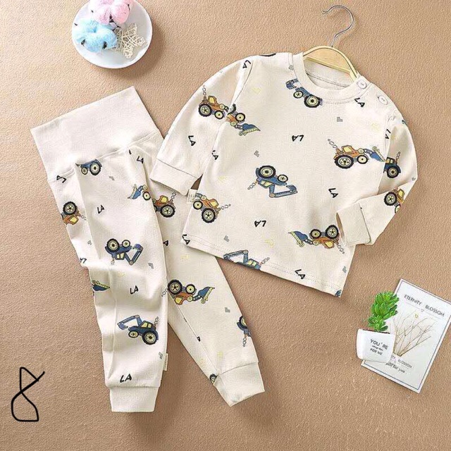 Bộ nỉ cotton hoạ tiết cho bé (10 mẫu)