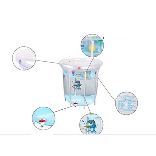 Bể bơi thành cao cho bé Doctor Dolphin cỡ lớn 80x 80 cm