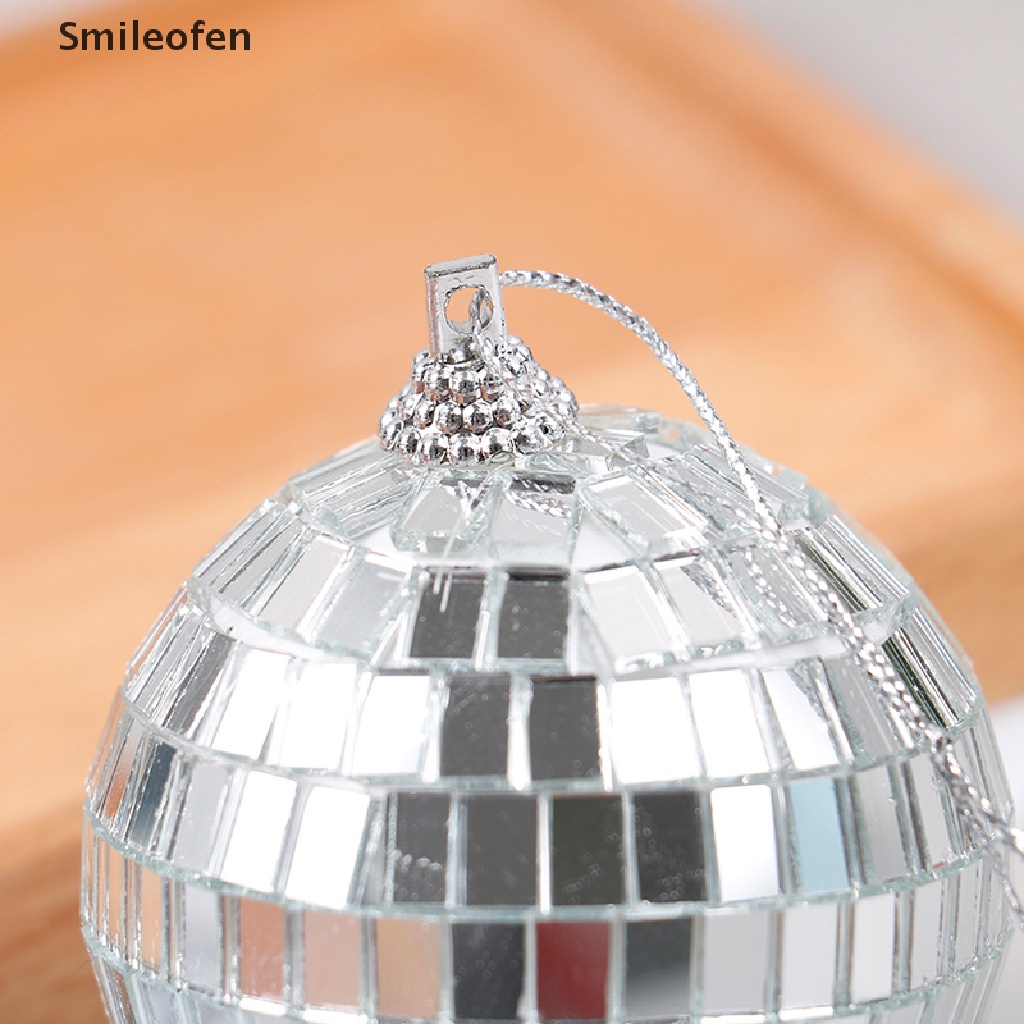 Quả cầu tròn tráng gương 2-8cm trang trí cây thông Noel