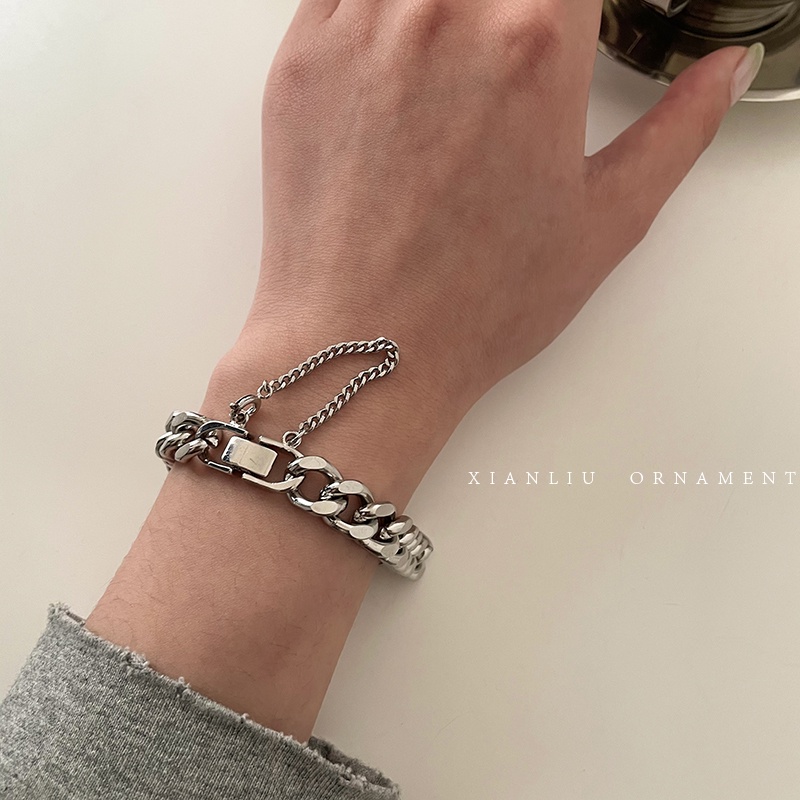 Vòng Tay Dây Xích Phong Cách retro Hàn Quốc Chất Lượng Cao