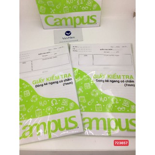 SẢN PHẨM GIẤY KIỂM TRA CAMPUS CÓ CHẤM