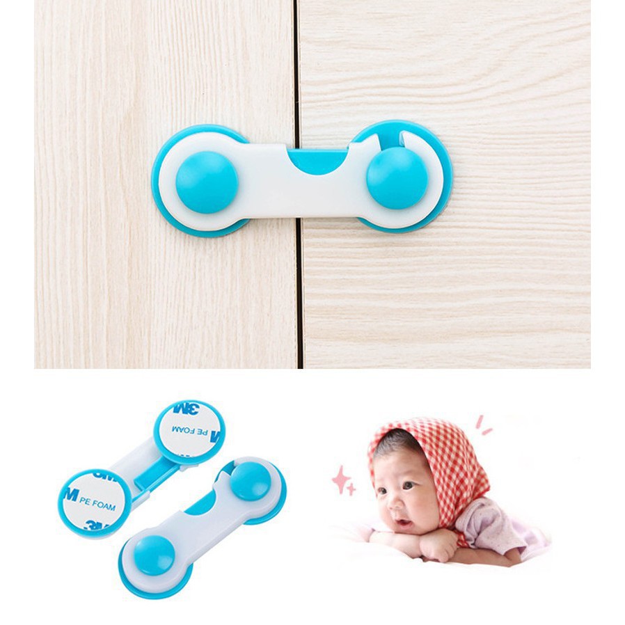 Khóa Chặn Tủ , Móc Tủ Lạnh An Toàn Ngăn Bé Tự Ý Mở Cửa