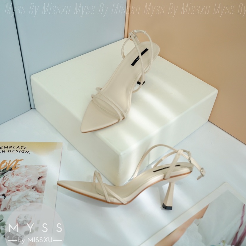 Giày sandal nữ mũi nhọn dây mảnh 8 cm thời trang MYSS - SD150
