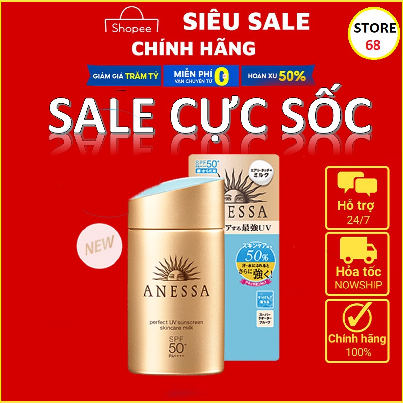 Kem Chống Nắng Anessa 60ml Perfect UV Skincare Nhật Bản