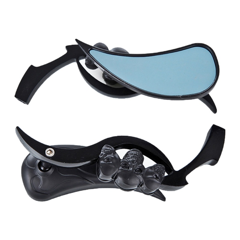 Gương Chiếu Hậu Mạ Chrome Hình Đầu Lâu Thông Dụng Có Thể Điều Chỉnh Cho Xe Máy