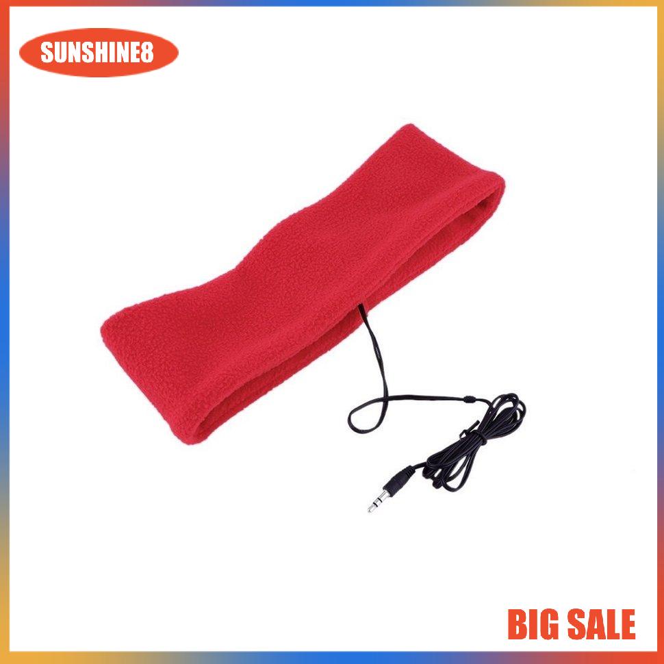 【SUN】Soft Sleeping Headphone Sports Mask Headband Headphone Headset For Cell Phone