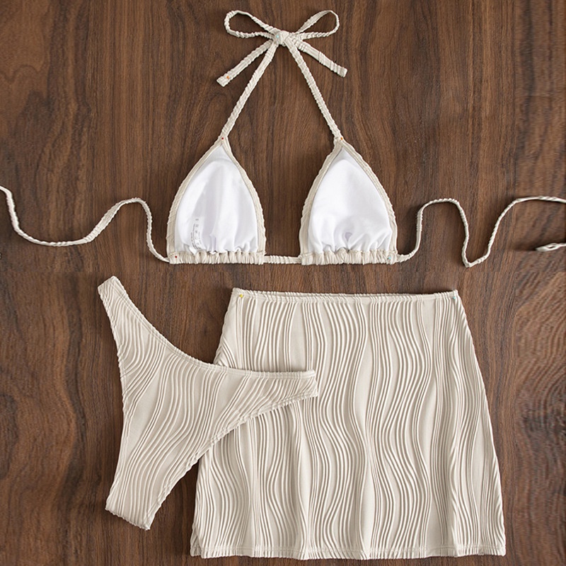 Bộ Bikini 3 Món Có Đệm Ngực Gợi Cảm Cho Nữ H490