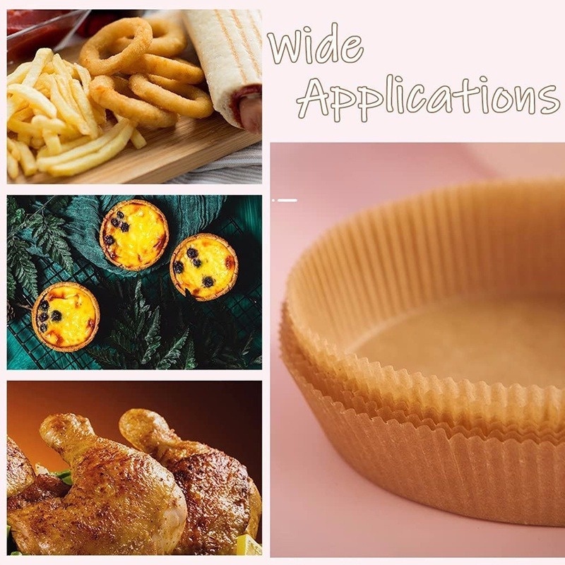Set 100 Giấy Lót Hấp Bánh Chống Dính Dùng Một Lần Kích Thước 20cm