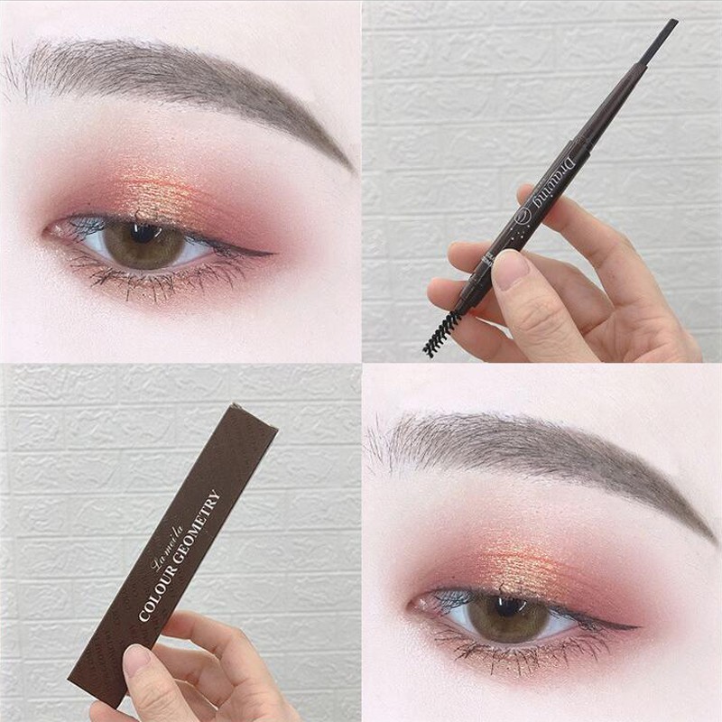 [Hàng mới về] Bút kẻ mày 2 trong 1 lâu trôi có đầu cọ chuốt | BigBuy360 - bigbuy360.vn