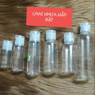 Chai nắp bật 10ml 20ml 30ml 50ml 70ml 100ml chai lọ nhựa chiết mỹ phẩm du lịch